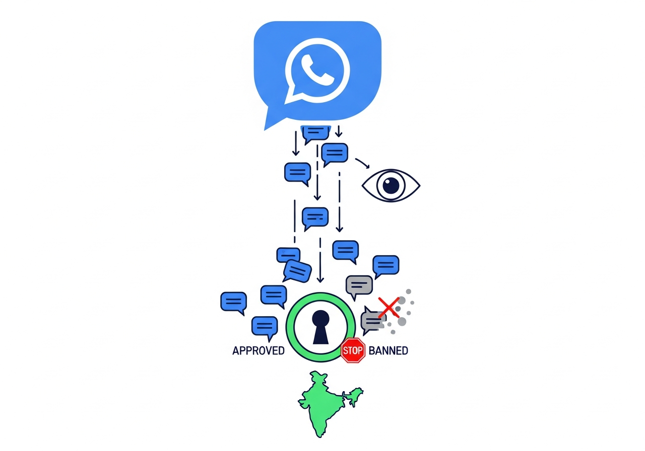 Visual comparison for: How Does WhatsApp Actually Decide to Ban a Bulk Sender?