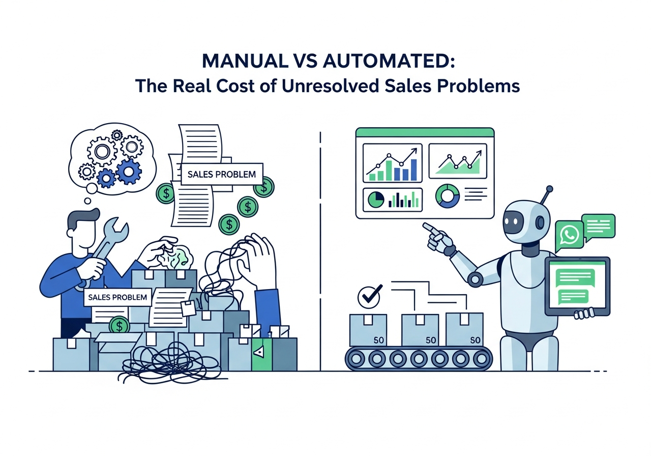 Visual comparison for: Manual vs Automated: The Real Cost of Unresolved Sales Problems
