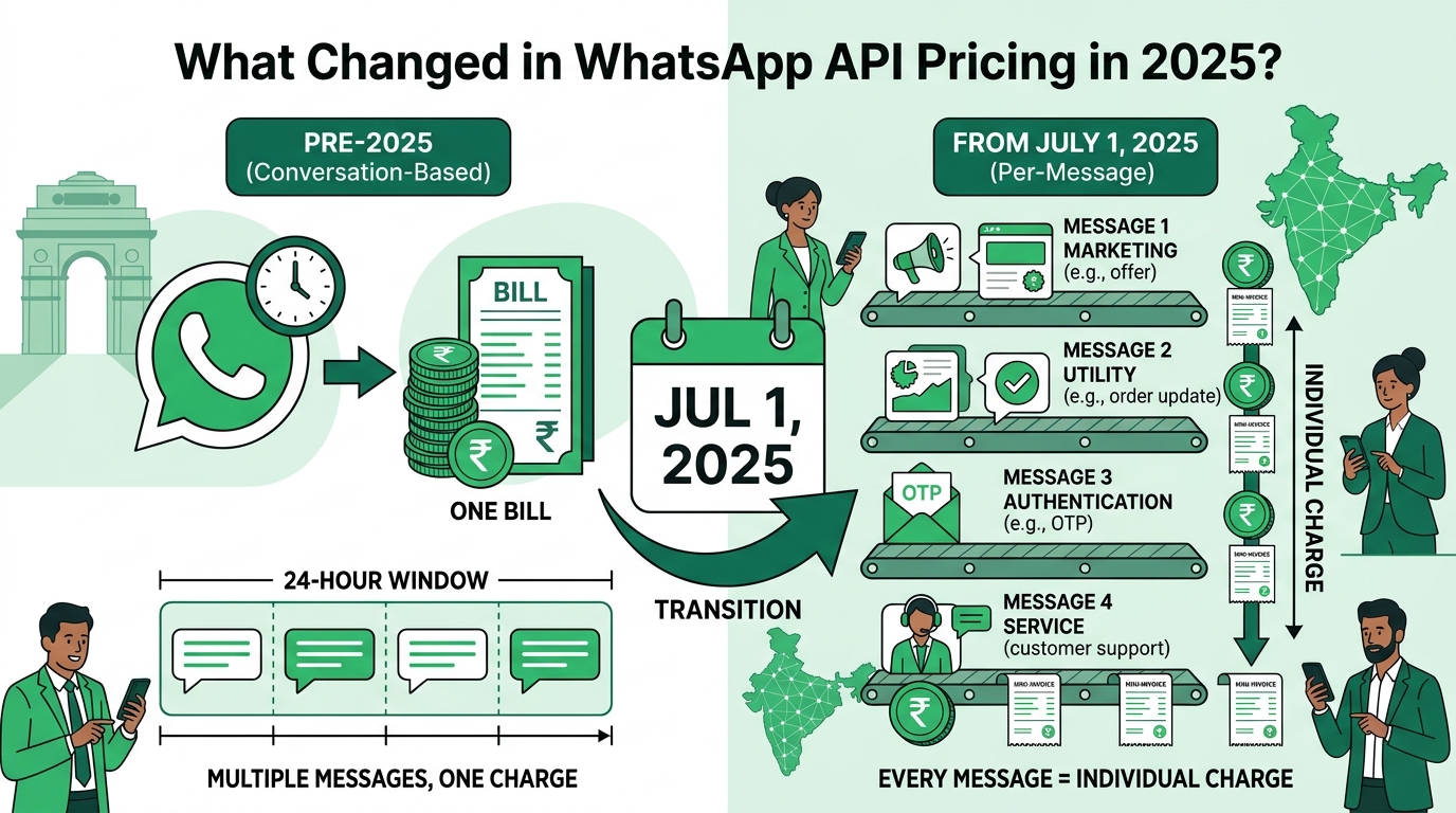 What Changed in WhatsApp API Pricing in 2025? — illustrated guide for WhatsApp API Pricing in India: What You'll Actually Pay in 2026