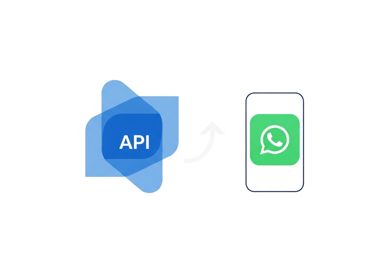 Visual comparison of WhatsApp Business API and WhatsApp Business App feature sets