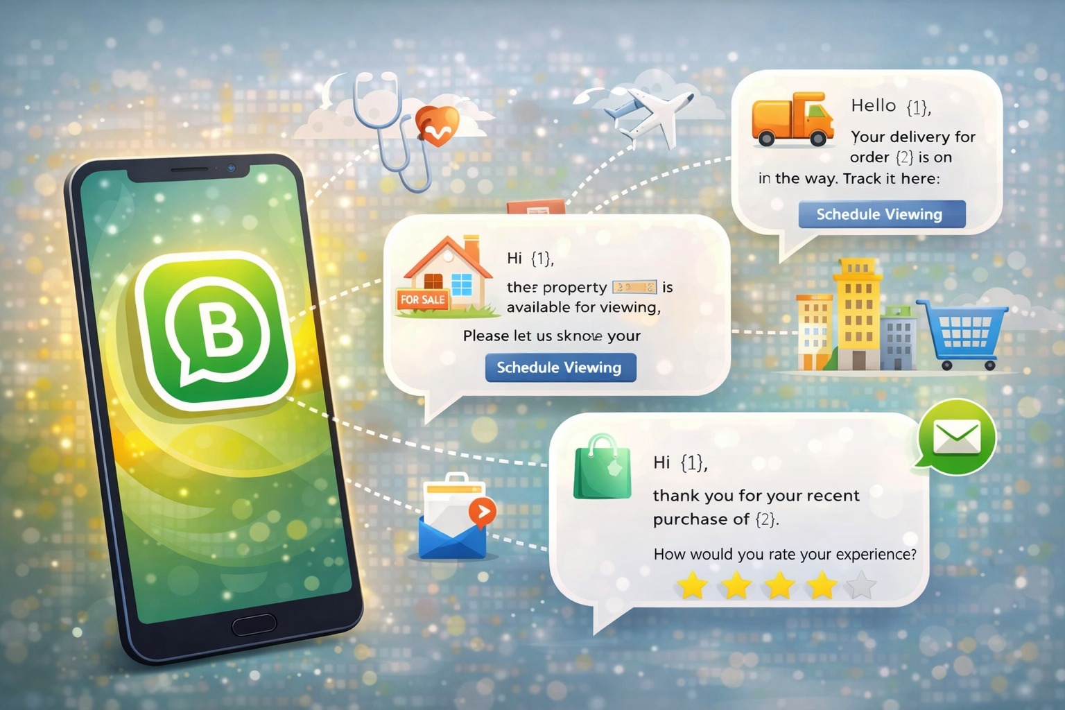 WhatsApp Template Examples by Industry